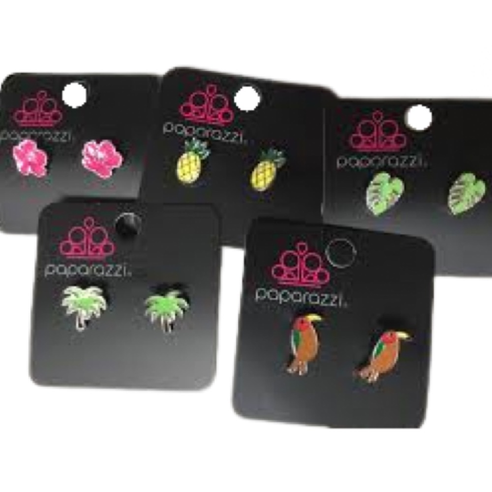 🖤 Summer Tropical Beach Vacation Themed Fashion Post Earrings NEW